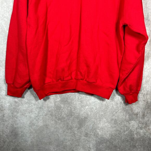 Vintage Mickey Unlimited Sweatshirt Mens Large Red Fleece Crew Neck Pullover 90s - Picture 3 of 10